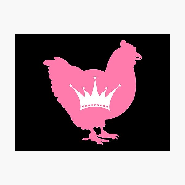 Item preview, Chicken Lover - LGBTQ Drag Pride Flag Heart 02 black and pink designed and sold by Puddmuppy.