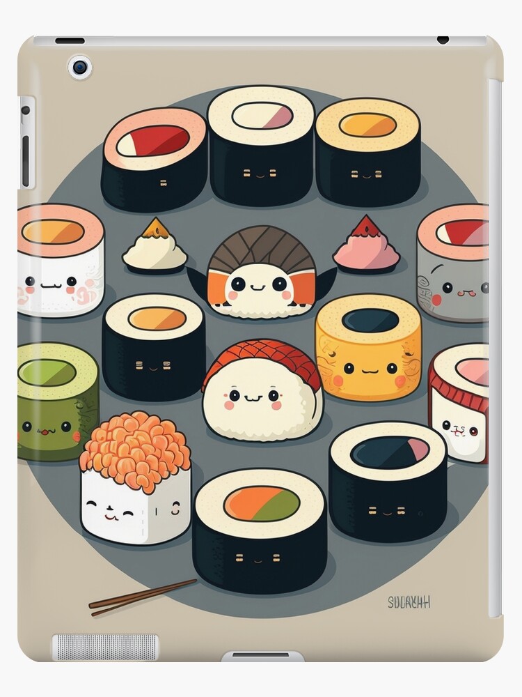 Sushi Kawaii, Kawaii Sushi, Cute Sushi Gifts, Cute Kawaii Gifts, Gifts for  Teens, Gifts for Him, Gifts for Her, | iPad Case & Skin