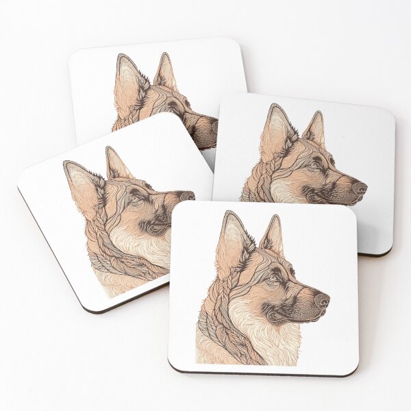Item preview, German shepherd dog designed and sold by saskdigitalart.