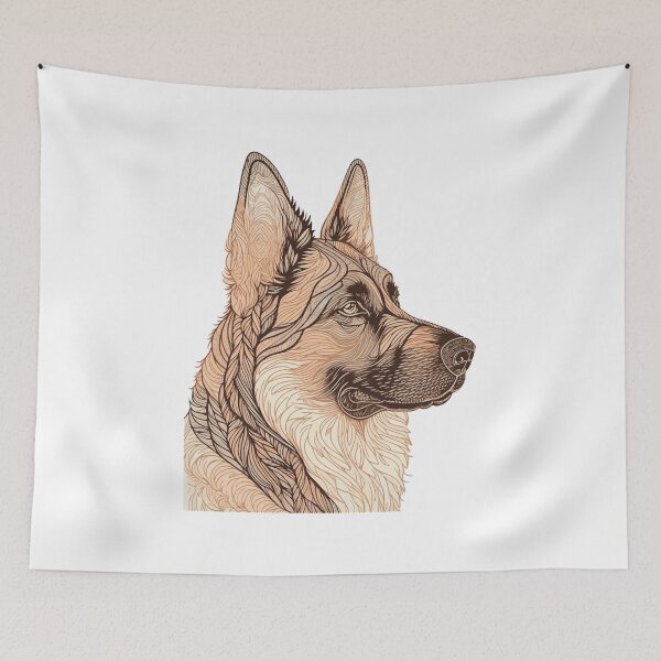 Item preview, German shepherd dog designed and sold by saskdigitalart.