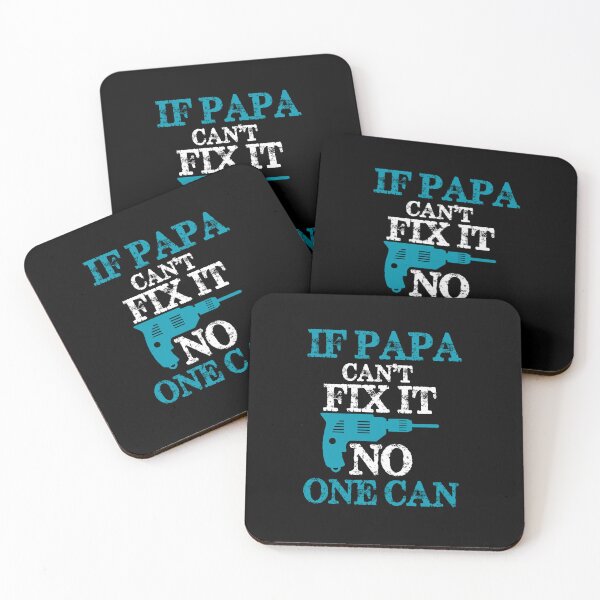 Item preview, Copy of If Papa can't fix it, no one can - A gift for a Dad - blue and white designed and sold by UmagineArts.