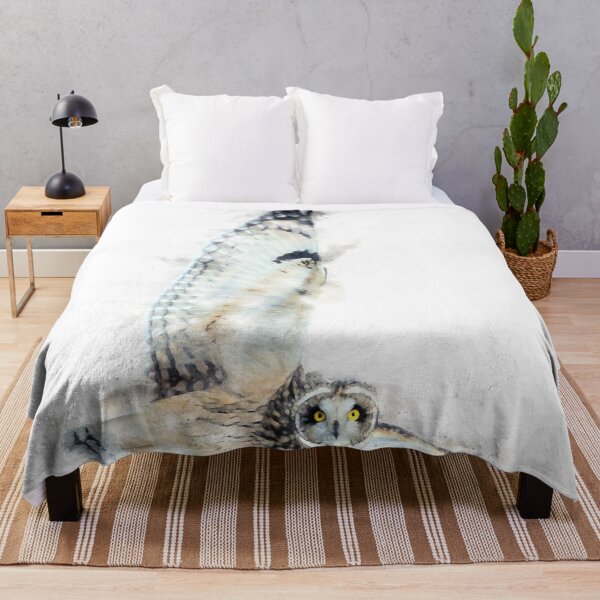 Item preview, Short-eared Owl Watercolour Artwork designed and sold by Typeglyphs.
