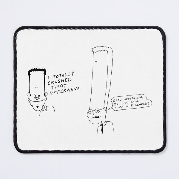 Item preview, Forehead Inc. Has Strict Expectations / Pen Drawing by Josh Valentine designed and sold by YeahWellDesigns.