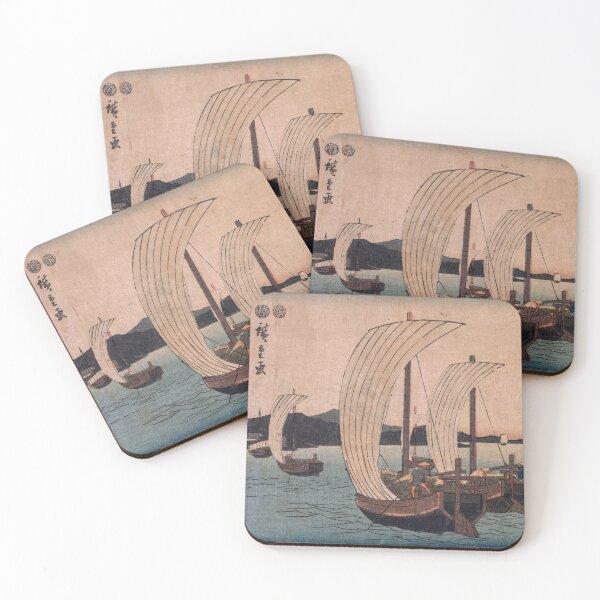 Item preview, Picture of Sail Boats - Utagawa Hiroshige II - designed and sold by LeiWeiss.