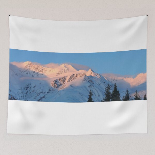 Item preview, Red peaks of Girdwood II designed and sold by zumi.