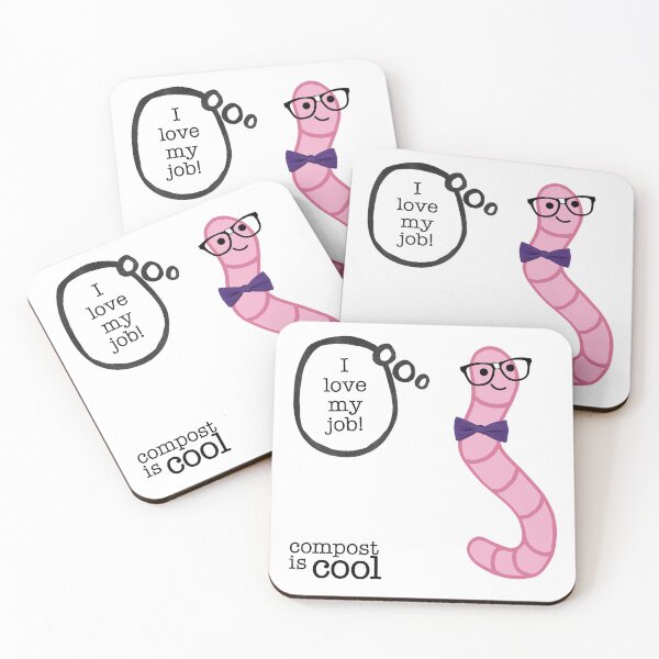 Item preview, compost worm (nerd) designed and sold by mystudiocreate.