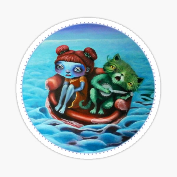 Popsurreal Painting - Homeless Sticker