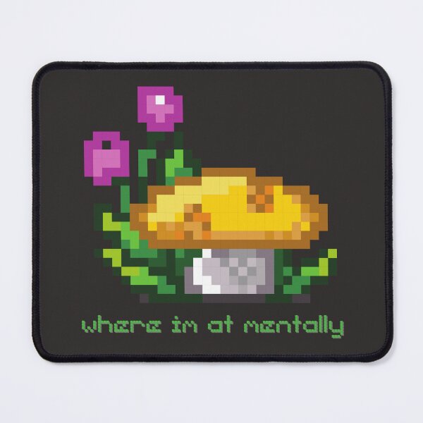 Item preview, Pixel Mushrooms Meme. Mental Health designed and sold by Arcane Orchid.
