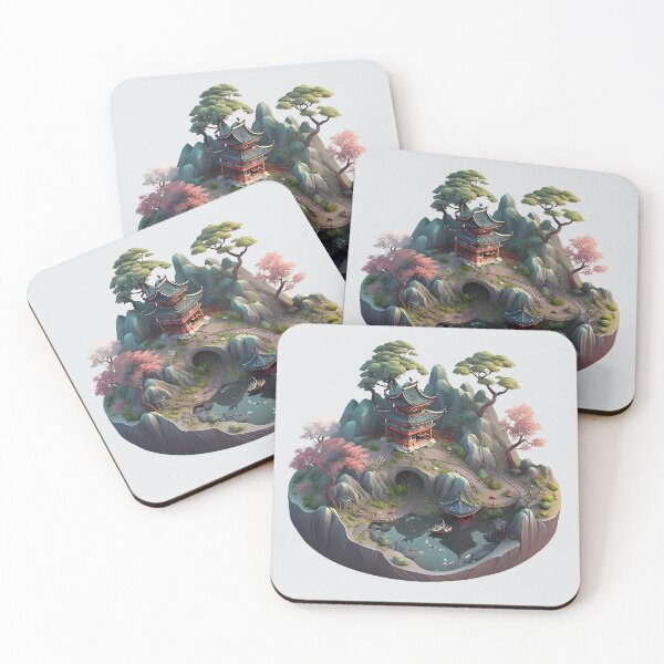 Item preview, Cute Chinese Fantasy 3D Landscape with Cave designed and sold by surfsprite.