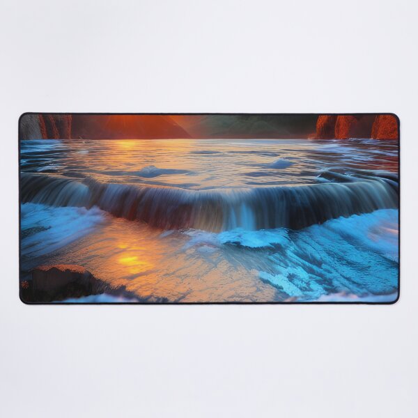 Artikelvorschau, Water Flowing Into a Canyon Beautiful Nature Landscape entworfen und verkauft von VersoShopping.