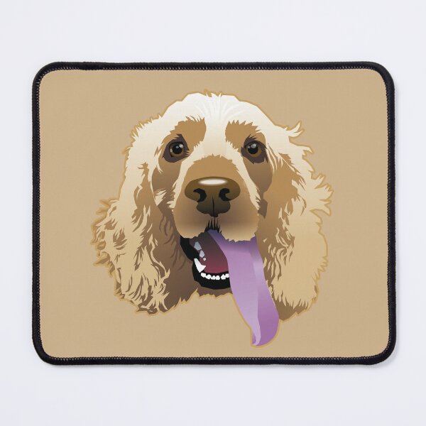 Item preview, Panting Dog Brandie Cocker Spaniel Tan designed and sold by Bloomin' Arty Families.