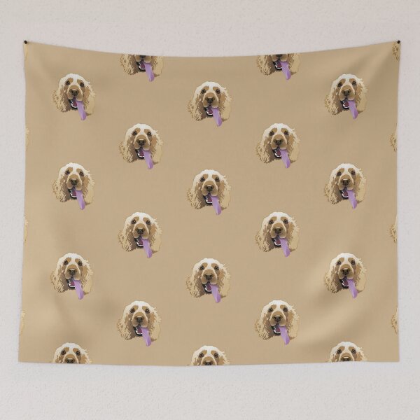 Item preview, Panting Dog Brandie Cocker Spaniel Tan designed and sold by Bloomin'  Arty Families.
