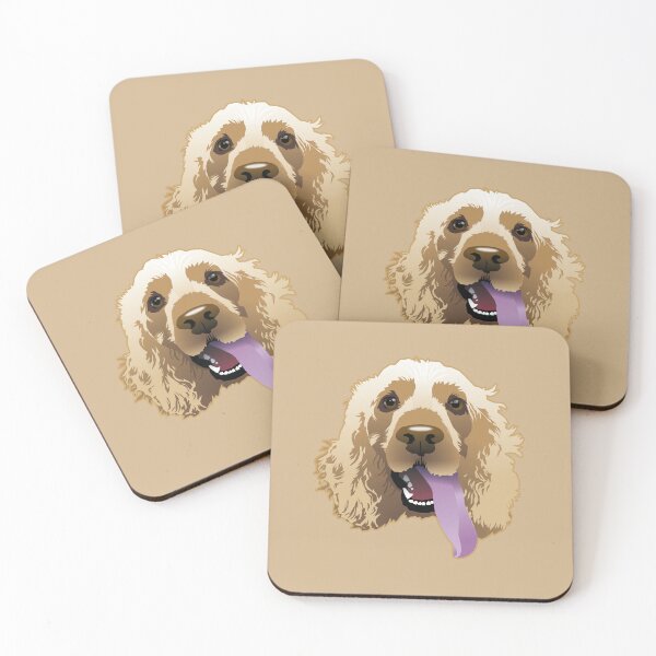 Item preview, Panting Dog Brandie Cocker Spaniel Tan designed and sold by Bloomin'  Arty Families.