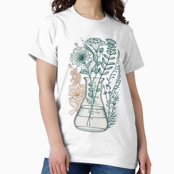 Item preview, Science beaker with flowers designed and sold by saskdigitalart.
