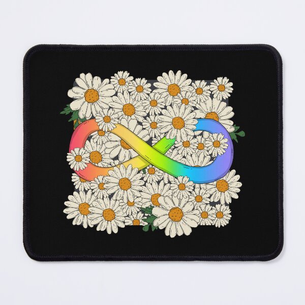 Item preview, Rainbow Infinity Symbol In Daisy Flowers Garden designed and sold by Luan Huynh.