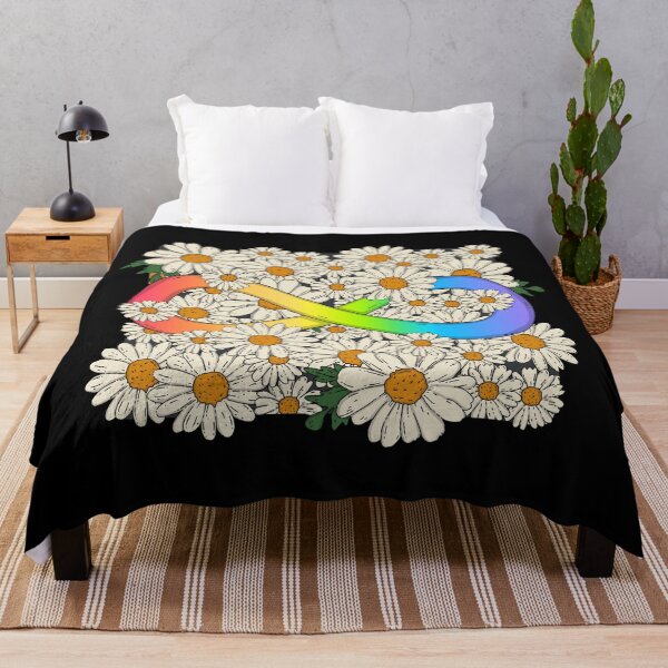 Item preview, Rainbow Infinity Symbol In Daisy Flowers Garden designed and sold by Luan Huynh.