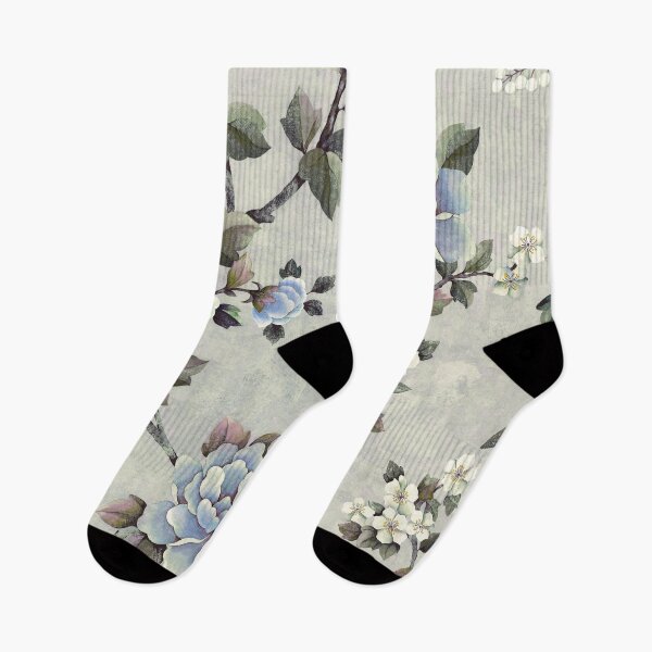 Item preview, Vintage Floral - Blue/Grey designed and sold by Sarah Thorpe Designs .