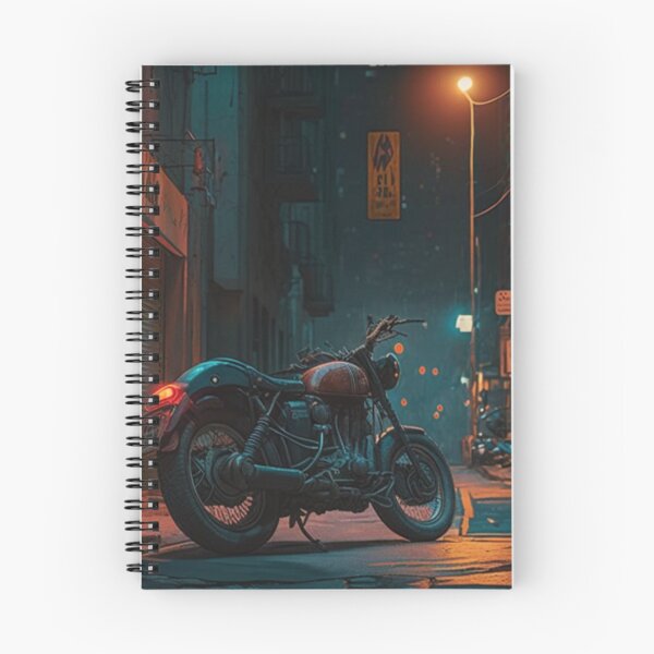 Item preview, Late Night Motorcycle Ride - Vintage Aesthetic Art Print designed and sold by toticavalcanti.