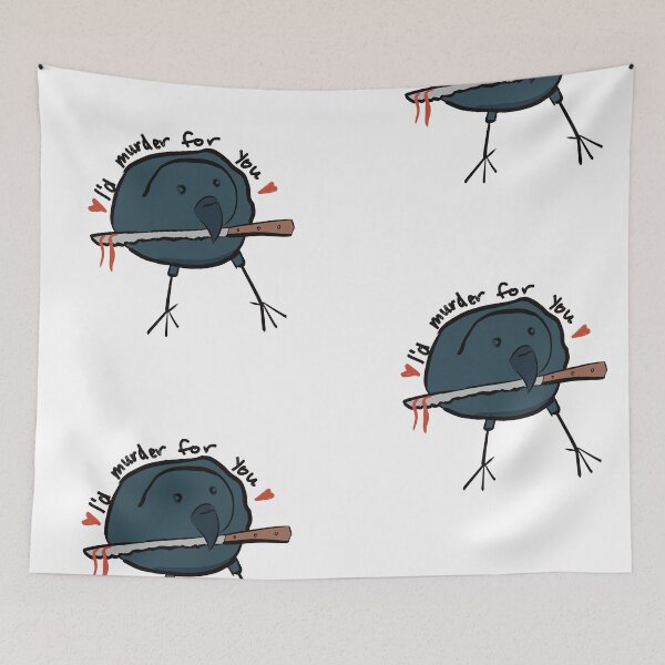 Item preview, Id murder for you funny crow designed and sold by JadedLilacsArt.