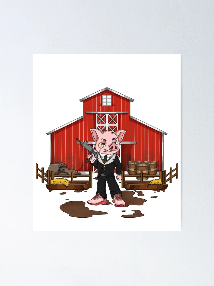 Thumbnail 1 of 3, Poster, Mafia Pig designed and sold by Ragil-Studio.
