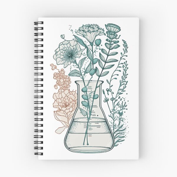 Item preview, Science beaker with flowers designed and sold by saskdigitalart.