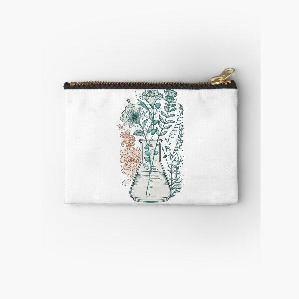 Item preview, Science beaker with flowers designed and sold by saskdigitalart.