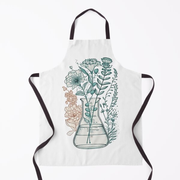 Item preview, Science beaker with flowers designed and sold by saskdigitalart.