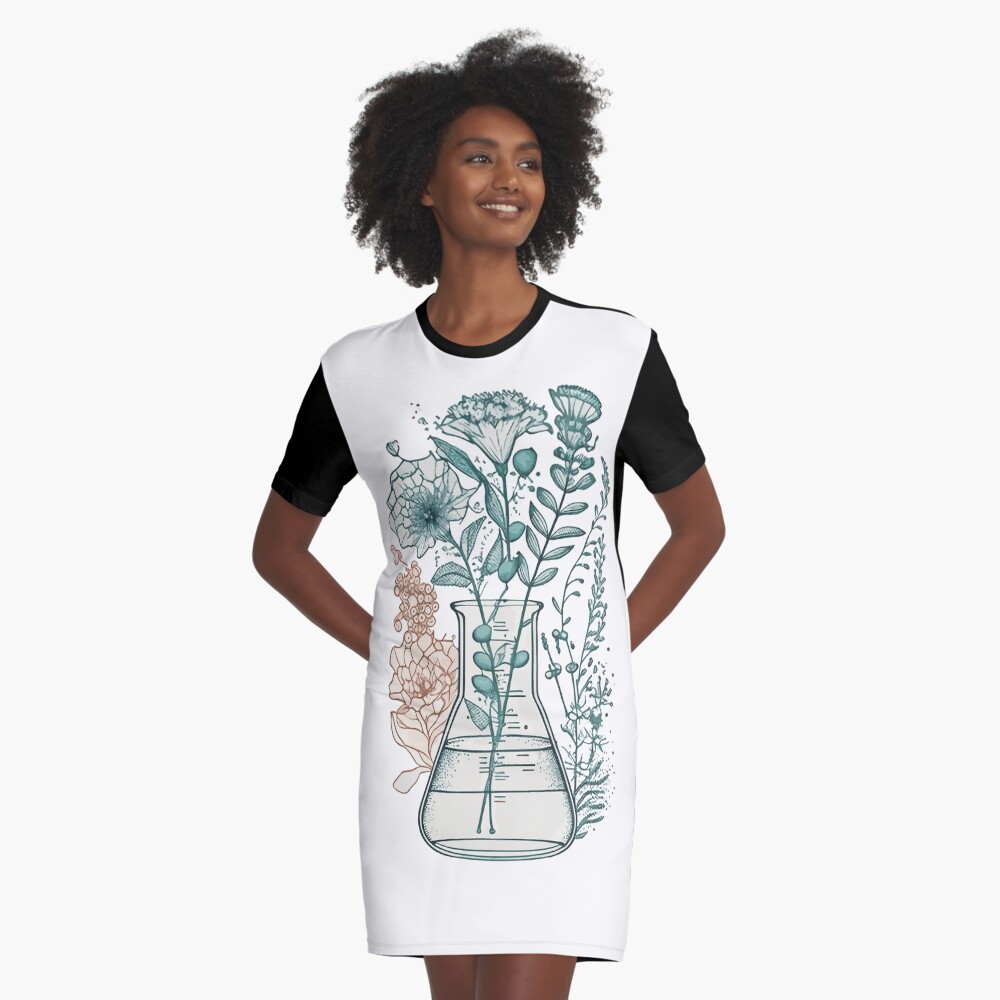 Item preview, Graphic T-Shirt Dress designed and sold by saskdigitalart.