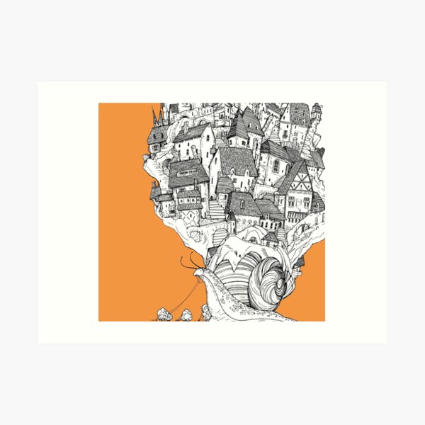 Snail House Art Print