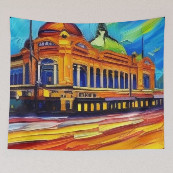 Item preview, Flinders Station Art designed and sold by CriticalC404.