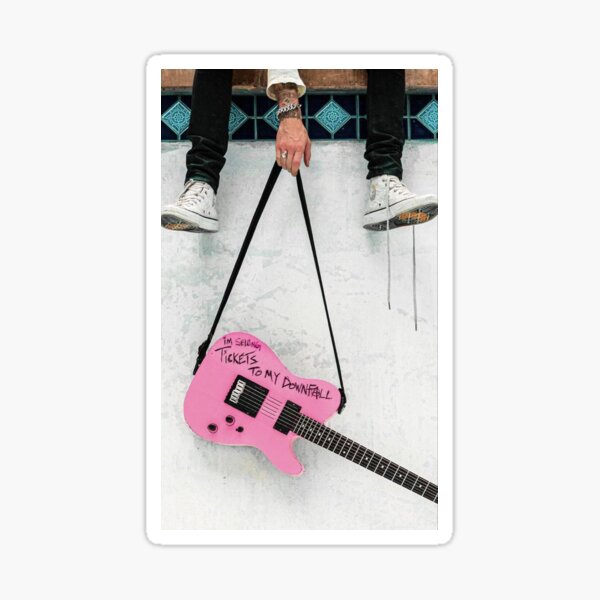 Pink 'Machine' Hanging Sticker