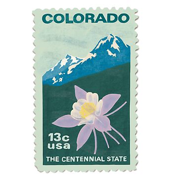 Artwork thumbnail, Colorado Vintage Stamp Sticker by Sophiehammond