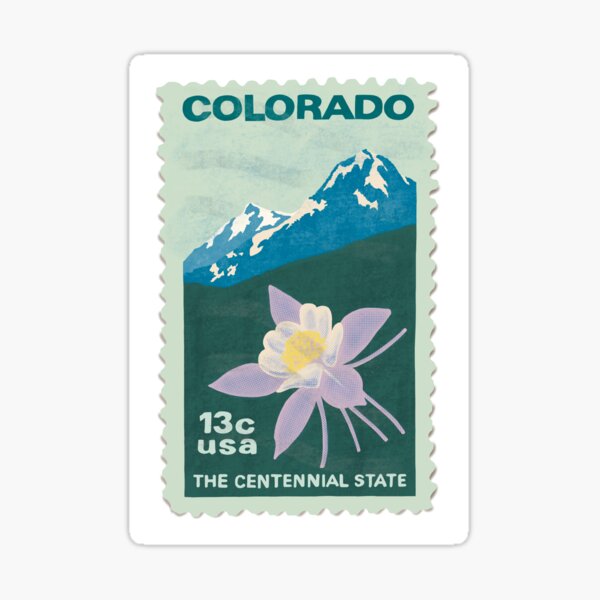 Item preview, Colorado Vintage Stamp Sticker designed and sold by Sophiehammond.