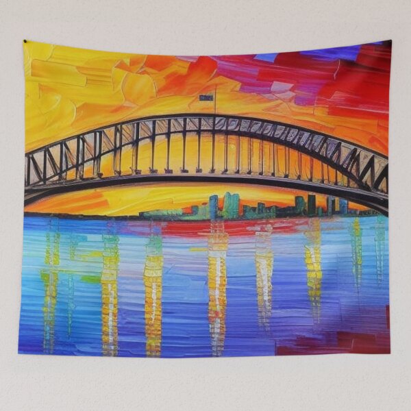 Item preview, Sydney Harbour Bridge Art designed and sold by CriticalC404.