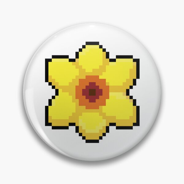 Item preview, Daffodil Flower Pixel Art designed and sold by Pixelification.