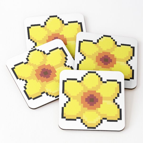Item preview, Daffodil Flower Pixel Art designed and sold by Pixelification.