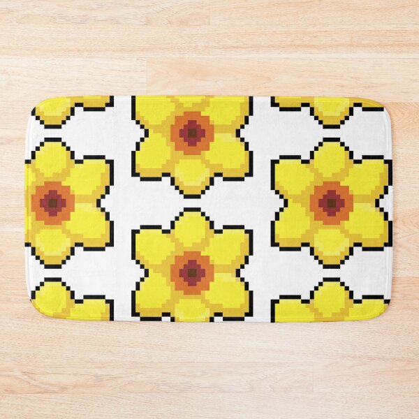 Artikelvorschau, Narzissen-Blumen-Pixel-Kunst entworfen und verkauft von Pixelification.