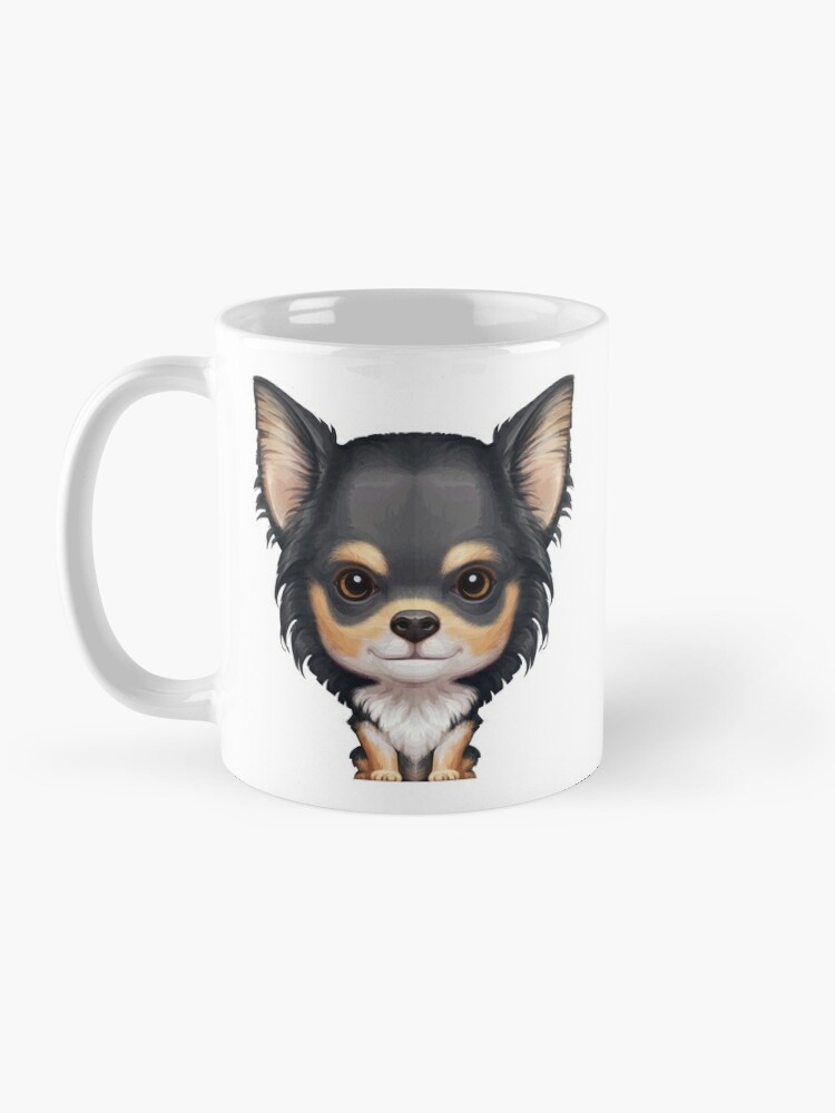 chihuahua negro y cafe