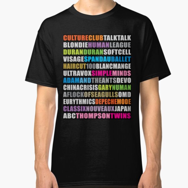 80s new wave music #black Classic T-Shirt
