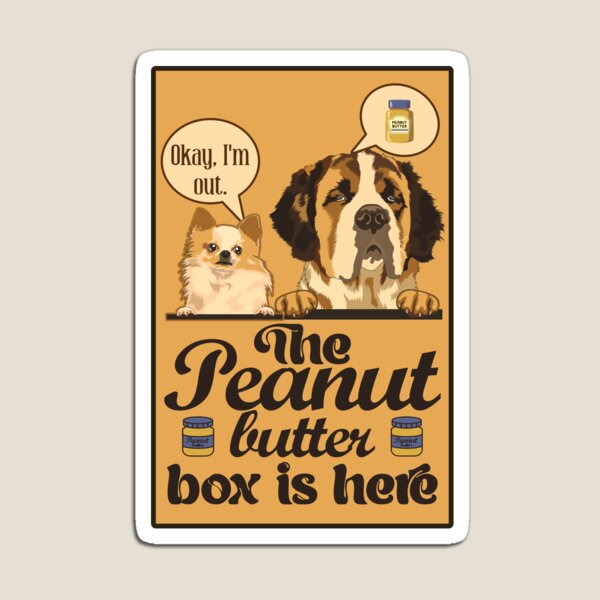 The Peanut Butter Box Is Here: Doggy Duo Version Funny St. Bernard Dog  Commercial Humor Pet Mat for Sale by JoyOfHopeStore