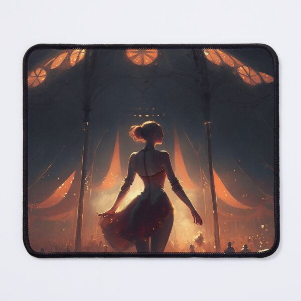 Item preview, Showtime Spectacular: A Vibrant Digital Painting of Circus Performers and Their Colorful Interior designed and sold by oanaunciuleanu.
