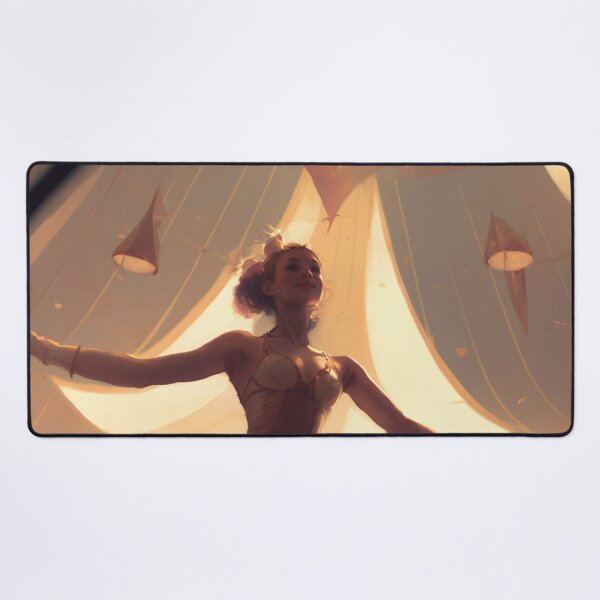 Item preview, Showtime Spectacular: A Vibrant Digital Painting of Circus Performers and Their Colorful Interior designed and sold by oanaunciuleanu.