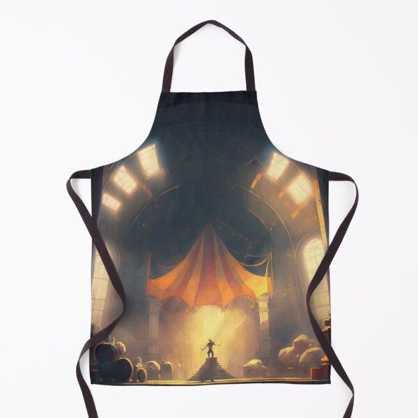 Item preview, Showtime Spectacular: A Vibrant Digital Painting of Circus Performers and Their Colorful Interior designed and sold by oanaunciuleanu.