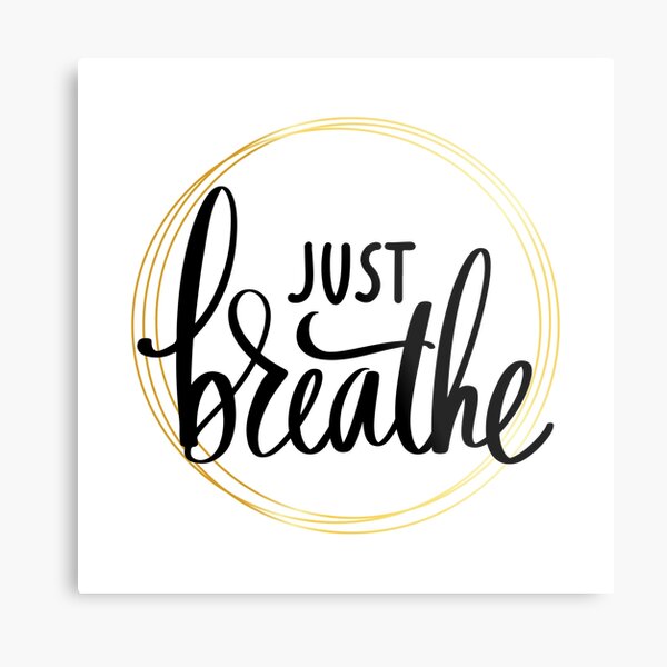 Item preview, Just Breathe - Black designed and sold by HouseOfYoga.