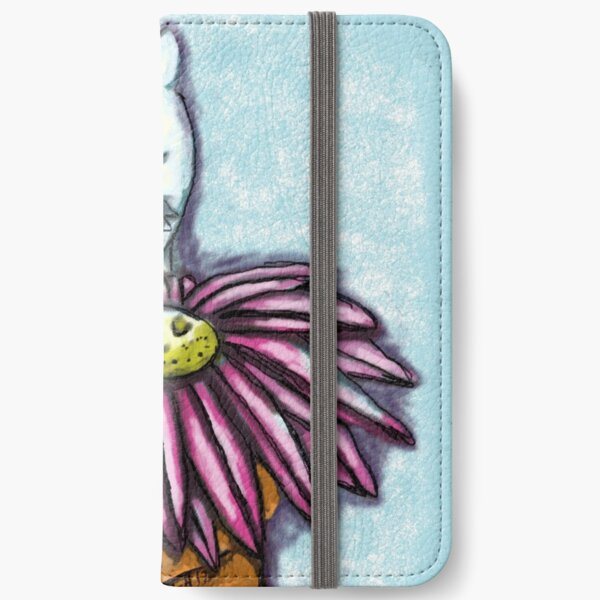 Rover With A Cone Flower iPhone Wallet