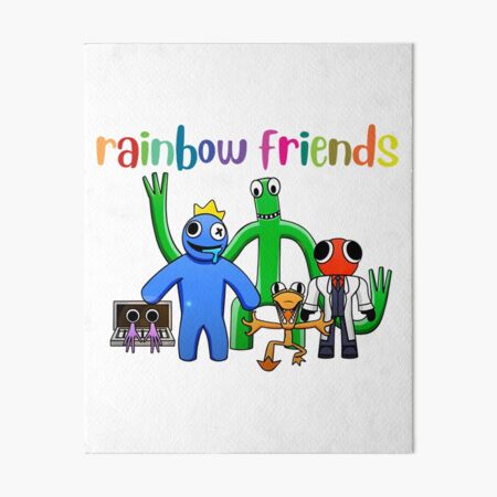 Rainbow Friends Blue (Friendly)  Art Board Print for Sale by shifflette1
