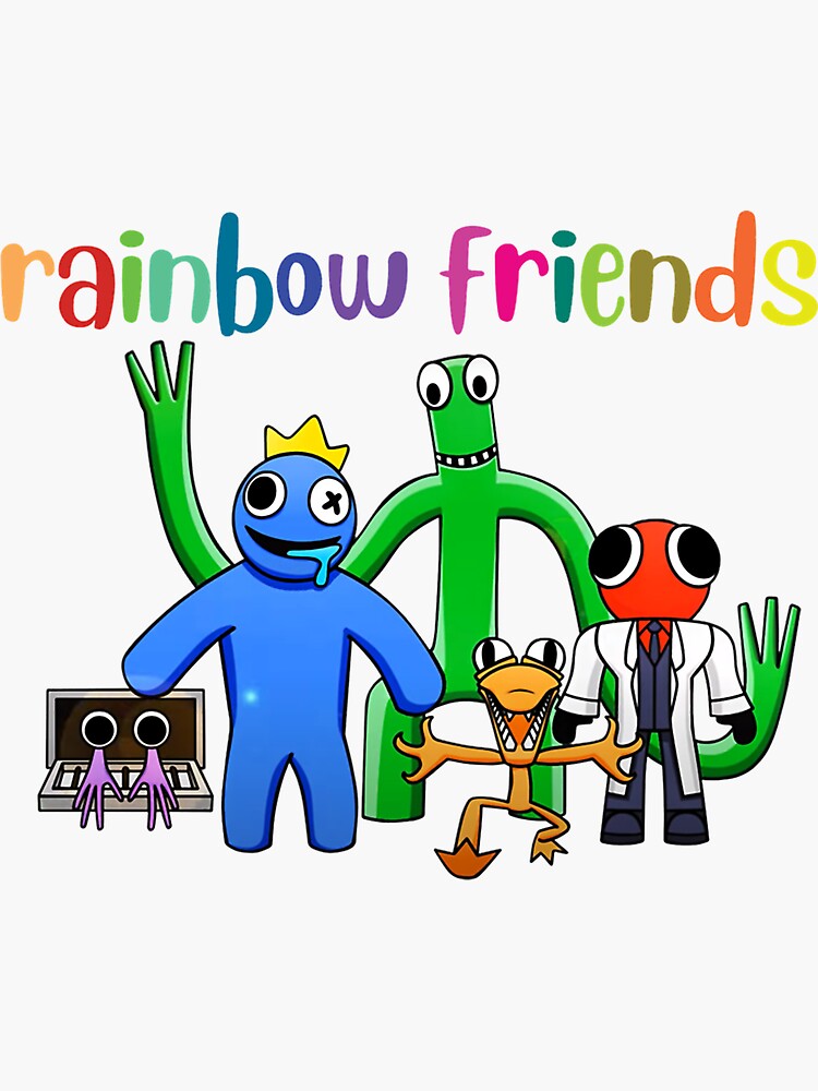 rainbow friends Blue! Sticker for Sale by NickWienfo