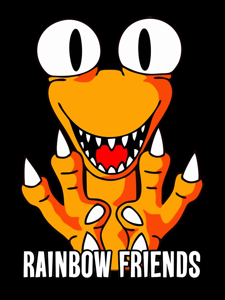 Orange Rainbow Friend  Sticker for Sale by shifflette1