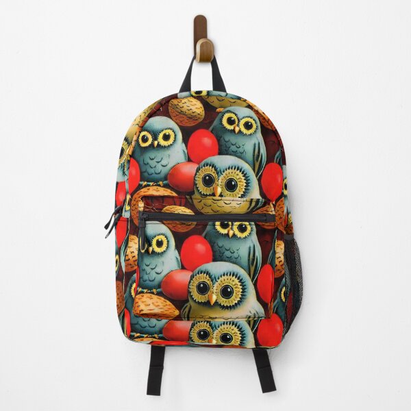Item preview, Bright colourful owl pattern designed and sold by Ravensplace22.