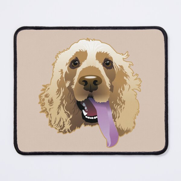 Item preview, Panting Dog Brandie Cocker Spaniel Coffee Cream designed and sold by Bloomin' Arty Families.
